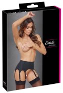 Cottelli LINGERIE - Seksowny Matowy Pas Do Pończoch Z 8 Szelkami Czarny L