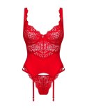 Obsessive - Seksowny Koronkowy Gorset i Stringi Amor Cherris Czerowny S/M