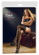 Cottelli LEGWEAR - Czarne Klasyczne Pończochy Z Wysoką Koronką 3