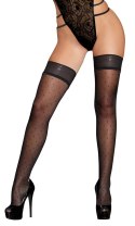 Cottelli LEGWEAR - Czarne Pończochy Samonośne Z Kropeczkami 5