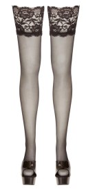 Cottelli LEGWEAR - Seksowne Pończochy Samonośne Z Wysoką Koronką 5