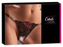 Cottelli LINGERIE - Seksowne Stringi Z Kwiatowym Wzorem M/L