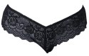 Cottelli LINGERIE - Wysokie Stringi Z Delikatnej Elastycznej Koronki XL