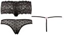 Cottelli LINGERIE - 3-Częściowy Zestaw Seksownych Damskich Majteczek XL