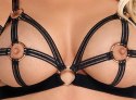 Cottelli LINGERIE - Biustonosz I Figi Z Elastycznych Paseczków L