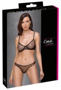 Cottelli LINGERIE - Seksowny Siateczkowy 2-Częściowy Komplecik Z Brokatem 80B/M