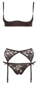 Cottelli LINGERIE - Seksowny 3-Częściowy Koronkowy Set 80C/M