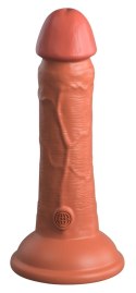 King Cock Elite - Realistyczne Silikonowe Dildo Z Przyssawką 15 CM Ciemny Kolor Skóry