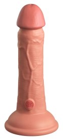 King Cock Elite - Realistyczne Silikonowe Dildo Z Przyssawką 15 CM Jasny Kolor Skóry