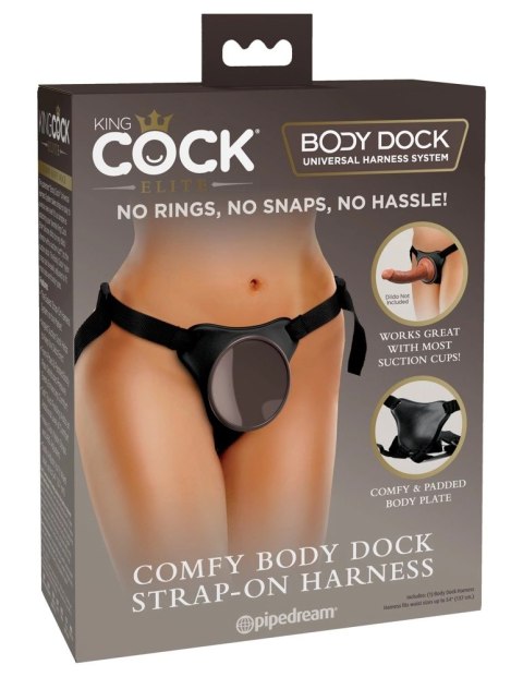 King Cock Elite - Uprząż Strap-On Do Dildo I Wibratorów King Cock Elite Czarny-Brązowy