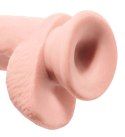 King Cock Plus - Realistyczne Dildo Z Jądrami I Przyssawką 25 CM Jasny Kolor Skóry