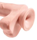 King Cock Plus - Realistyczne Dildo Z Jądrami I Przyssawką 30 CM Jasny Kolor Skóry