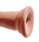 King Cock Plus - Realistyczne Naturalne Dildo Z Przyssawką 18 CM Ciemny Kolor Skóry