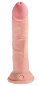 King Cock Plus - Realistyczne Naturalne Dildo Z Przyssawką 20 CM Jasny Kolor Skóry