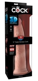 King Cock Plus - Realistyczne Naturalne Dildo Z Przyssawką 28 CM Jasny Kolor Skóry