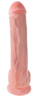 King Cock - Realistyczne Duże Dildo Z Przyssawką 33 CM Jasny Kolor Skóry