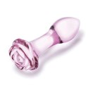 Glas - Zestaw Szklanych Zatyczek Analnych Rosebud 3 szt