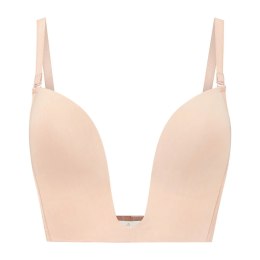 Bye Bra - Biustonosz Ultra Plunge Beżowy XL