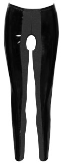 Black Level - Vinylowe Legginsy Bez Kroku Czarne XL