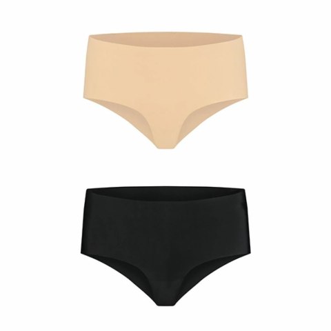 Niewidzialne majtki - Bye Bra Invisible High Brief Nude + Black XXL