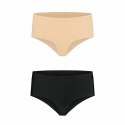 Niewidzialne majtki - Bye Bra Invisible High Brief Nude + Black XL