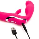 Wibrator strap-on - Happy Rabbit Strapless Strap-On Pink