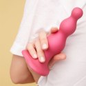 Dildo - Strap-On-Me Dildo Plug Beads Metallic Raspberry Pink S