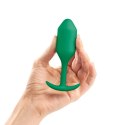 Plug analny - B-Vibe Snug Plug 2 Green