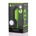 Plug analny - B-Vibe Snug Plug 3 Lime