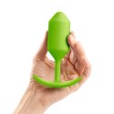 Plug analny - B-Vibe Snug Plug 3 Lime