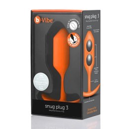 Plug analny - B-Vibe Snug Plug 3 Orange