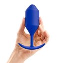 Plug analny - B-Vibe Snug Plug 4 Navy