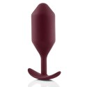 Plug analny - B-Vibe Snug Plug 5 Dark Red