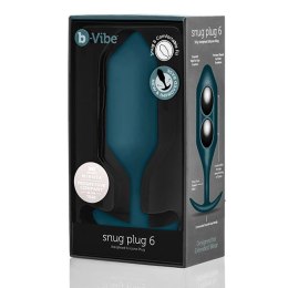 Plug analny - B-Vibe Snug Plug 6 Marine