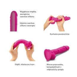 Dildo - Strap-On-Me Sliding Skin Dildo Fuchsia M