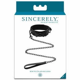 Obroża i smycz - Sportsheets Sincerely Bow Tie Collar Leash