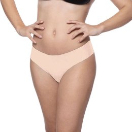 Niewidzialne stringi - Bye Bra Invisible Thong (Nude & Black 2-Pack) XL