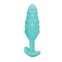 Plug analny wibrujący - B-Vibe Texture Plug Bump Mint