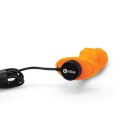 Plug analny wibrujący - B-Vibe Texture Plug Swirl Orange