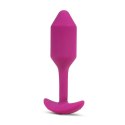 Plug analny wibrujący - B-Vibe Vibrating Snug Plug 2 Rose