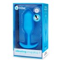 Plug analny wibrujący - B-Vibe Vibrating Snug Plug 3 Blue