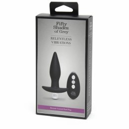 Plug analny wibrujący - Fifty Shades of Grey Relentless Vibrations Remote Control Butt Plug