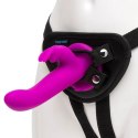 Strap-on z penisem - Happy Rabbit Vibrating Strap-On Harness Set Purple