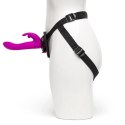 Strap-on z penisem - Happy Rabbit Vibrating Strap-On Harness Set Purple