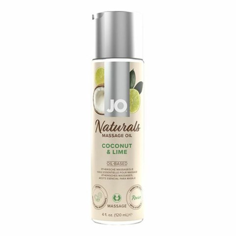 Olejek do masażu - System JO Naturals Massage Oil Coconut & Lime 120 ml