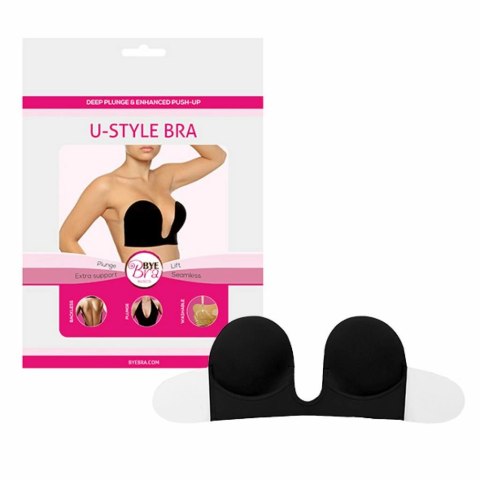 Biustonosz ze skrzydełkami - Bye Bra U-Style Bra Miseczka C Black