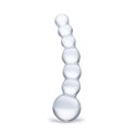 Szklane dildo - Glas Curved Beaded