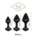 Zestaw plugów analnych - FeelzToys Bibi Black 3 szt