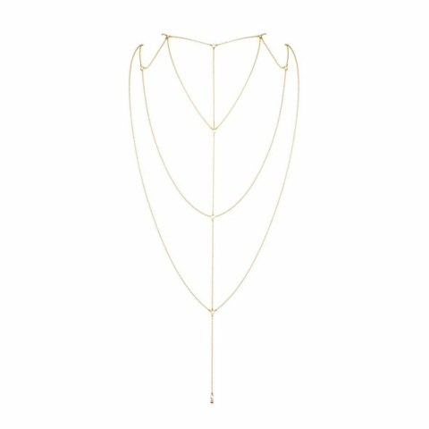 Łańcuszki na plecy i dekolt - Bijoux Indiscrets Magnifique Back & Cleavage Chain Gold