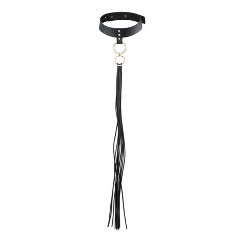 Obroża - Bijoux Indiscrets Maze Tassel Choker Black